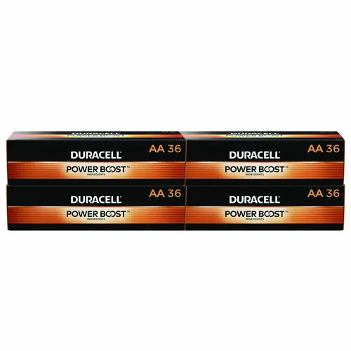Duracell® Power Boost CopperTop Alkaline AA Batteries, 36/Pack, 4 Packs/Carton