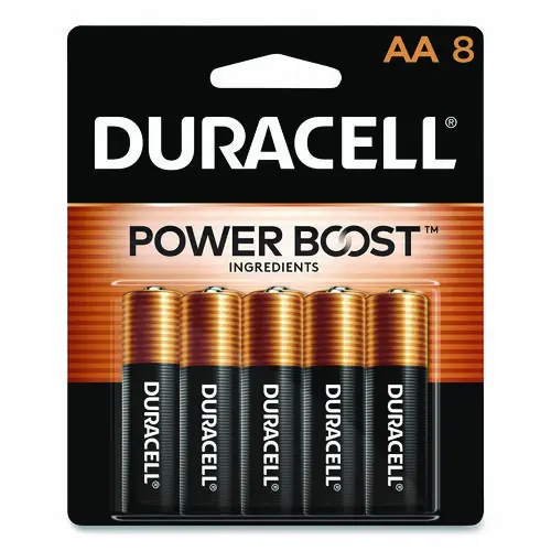 Duracell® Power Boost CopperTop Alkaline AA Batteries, 8/Pack