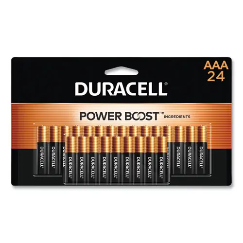 Duracell® Power Boost CopperTop Alkaline AAA Batteries, 24/Pack