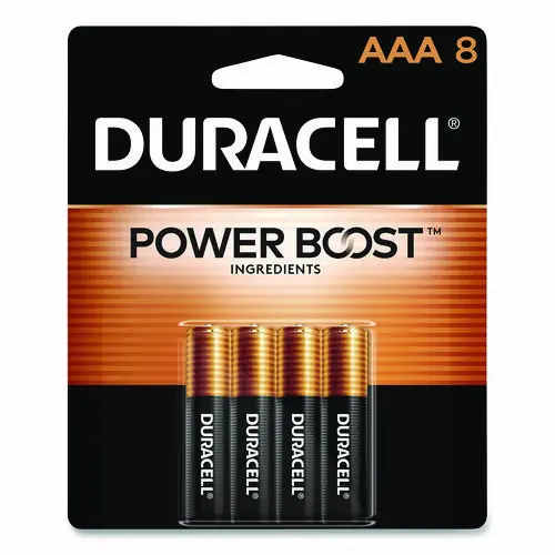 Duracell® Power Boost CopperTop Alkaline AAA Batteries, 8/Pack