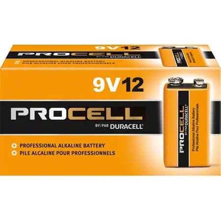 Duracell® Procell® Size 9 Volt Alkaline Battery