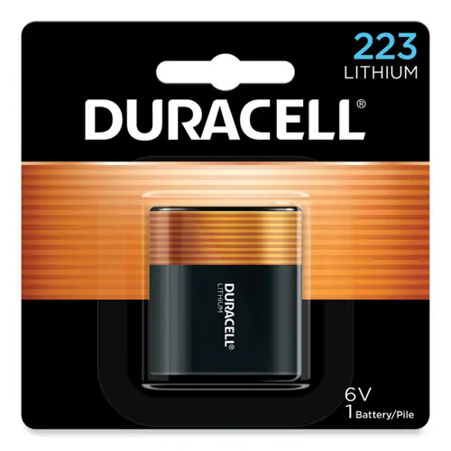 Duracell® Specialty High-Power Lithium Battery, 223, 6 V