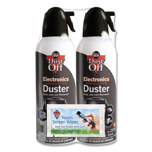 Dust-Off® Disposable Compressed Air Duster, 10 oz Can, 2/Pack