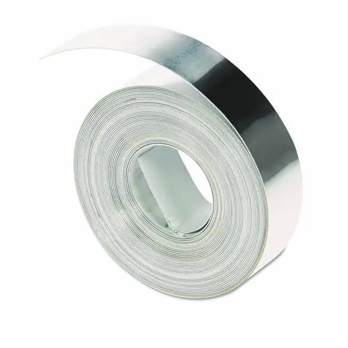 DYMO® Rhino Metal Label Non-Adhesive Tape, Aluminum, 0.5" x 16 ft