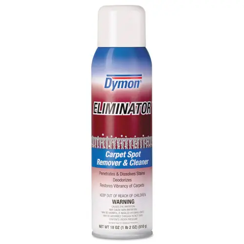 Dymon® Eliminator Carpet Spot and Stain Remover, 18 oz Aerosol Spray, 12/Carton