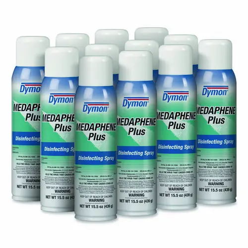 Dymon® Medaphene Plus Disinfectant Spray, 15.5 oz Aerosol, 12/Carton (Non-Stock Item - Extended Delivery Time)