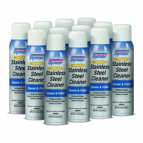 Dymon® Stainless Steel Cleaner, 16 oz Aerosol Spray, 12/Carton