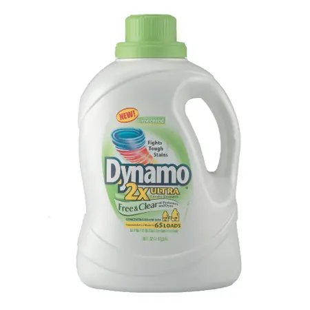 Dynamo Free & Clear Liquid Detergent, 4 Bottles, 100 oz Each