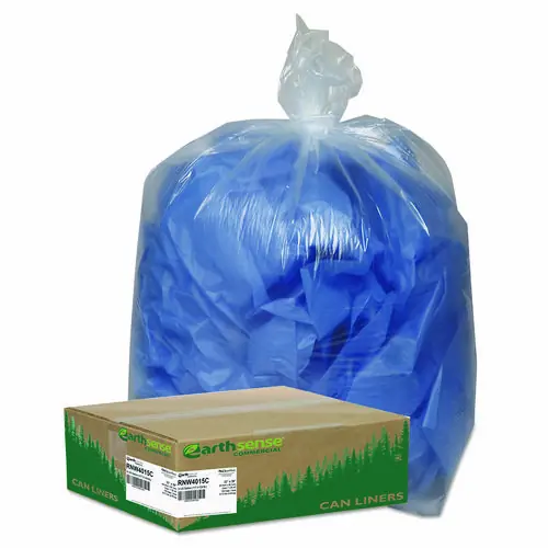 Earthsense® Commercial Linear Low Density Clear Recycled Can Liners
