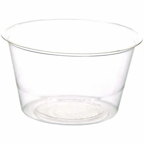Eco-Products® Renewable and Compostable 3 oz Portion Cups, Clear, 100/Pack, 20 Packs/Carton - Extended Delivery