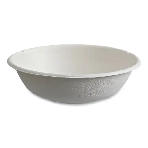 Eco-Products® Vanguard Renewable and Compostable Sugarcane Bowls, 16 oz, White