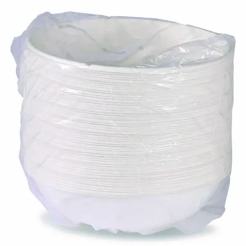 Eco-Products® Vanguard Renewable and Compostable Sugarcane Bowls, 32 oz, White, 400/Carton