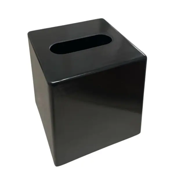 Eco Spa Square Tissue Box – Onyx