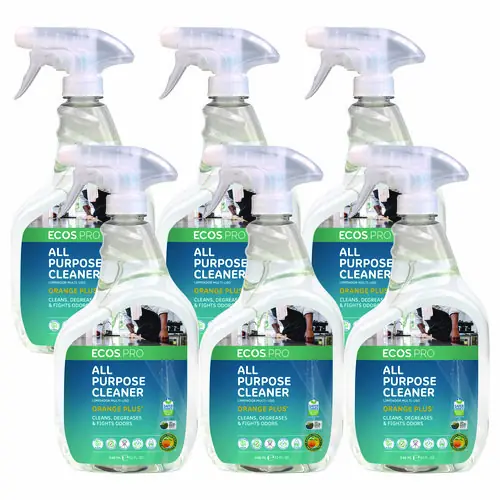 ECOS® PRO Orange Plus All-Purpose Cleaner and Degreaser, Citrus Scent, 32 oz Spray Bottle, 6/Carton