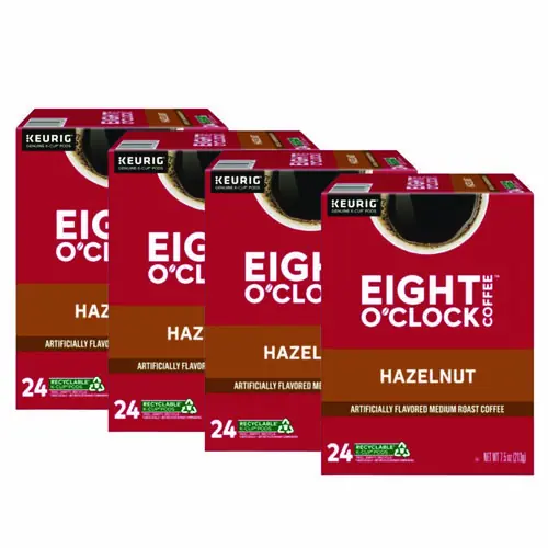 Eight O'Clock Hazelnut Coffee K-Cups, 96/Carton