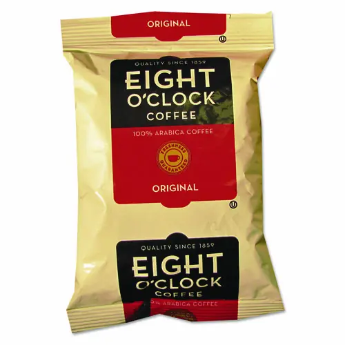 Eight O'Clock Regular Ground Coffee Fraction Packs, Original, 2 oz, 42/Carton