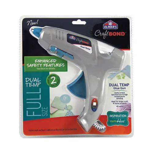 Elmer's® CraftBond Glue Gun, 40 W, Blue/Gray