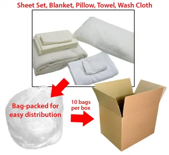 Emergency Bed In A Bag Linen Kit – Twin