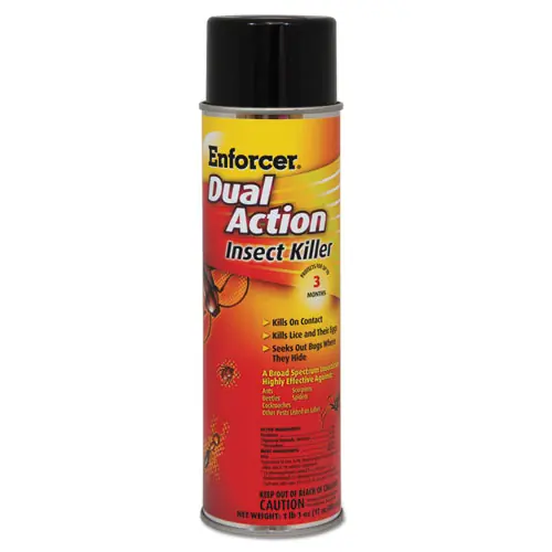 Enforcer® Dual Action Insect Killer, For Flying/Crawling Insects, 17 oz Aerosol Spray