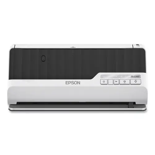 Epson® DS-C490 Color Compact Desktop Document Scanner, 660 dpi, 20-Sheet Auto Document Feeder