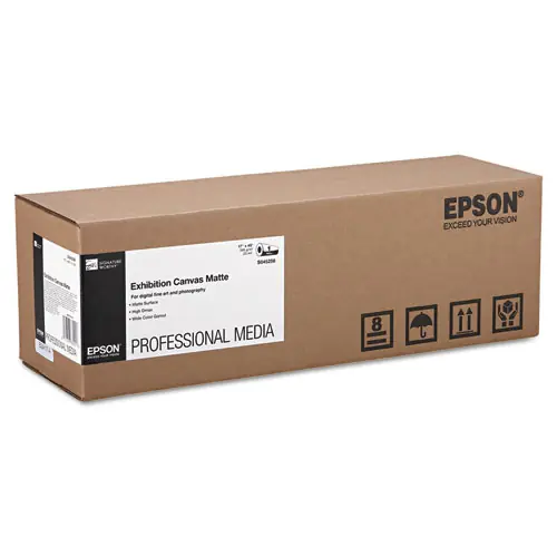 Epson® Exhibition Canvas, Matte White, 17" x 40 ft, 23 mil