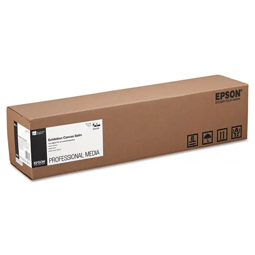 Epson® Exhibition Canvas, Satin White, 24" x 40 ft, 23 mil