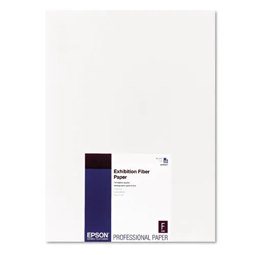 Epson® Exhibition Fiber Paper, 13 x 19, White, 25/Pack