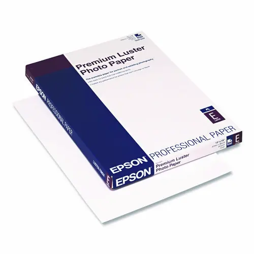 Epson® Premium Luster Photo Paper, 10 mil, 13" x 19", Luster White, 100/Pack