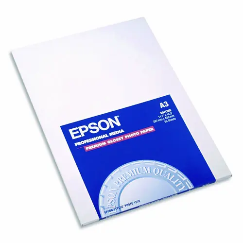 Epson® Premium Photo Paper, High-Gloss, 11.75 x 16.5, 10.4 mil, 20/Pack