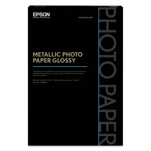 Epson® Professional Media Metallic Gloss Photo Paper, 13 x 19, 25/Pack