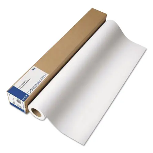 Epson® Professional Media Metallic Photo Paper, 24" x 100 ft, Gloss White, 10.5 mil