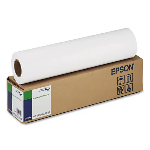 Epson® Singleweight Matte Paper, 2" Core, 5 mil, 17" x 131 ft, Matte White