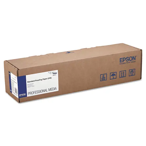 Epson® Standard Proofing Paper Roll, 9 mil, 24" x 100 ft, Semi-Matte White