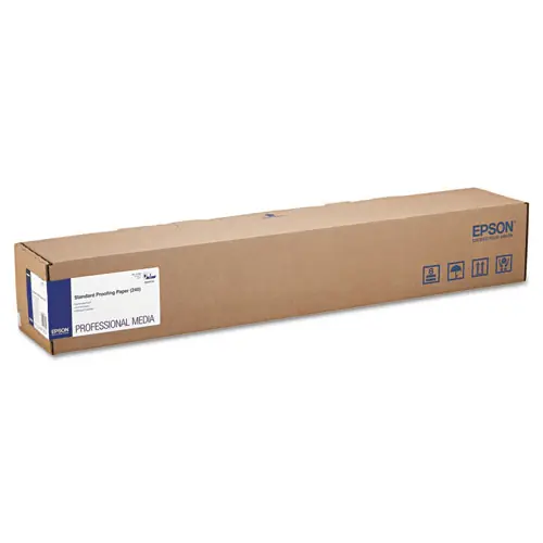 Epson® Standard Proofing Paper Roll, 9 mil, 36" x 100 ft, Semi-Matte White