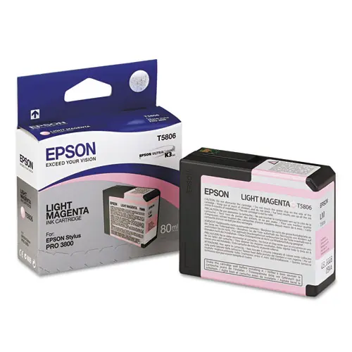 Epson® T580600 UltraChrome K3 Ink, Light Magenta