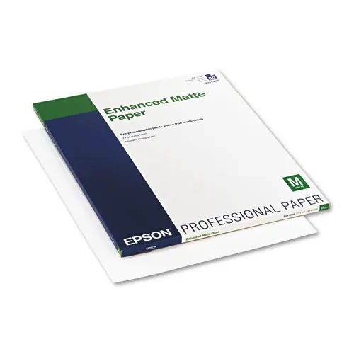 Epson® Ultra Premium Matte Presentation Paper, 17" x 22", 10 mil, Matte White, 50 Sheets/Pack