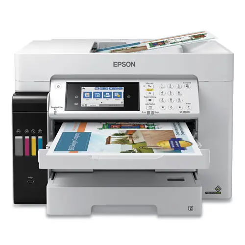 Epson® WorkForce ST-C8000 Color MFP Wide-Format Supertank Printer