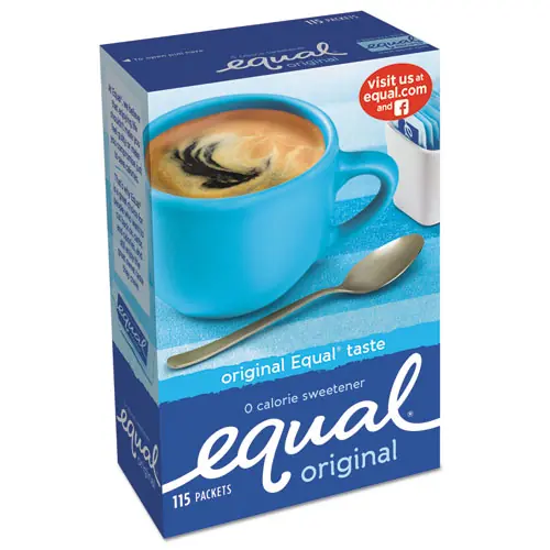 Equal® Zero Calorie Sweetener, 1 g Packets, 115 Packets/Box