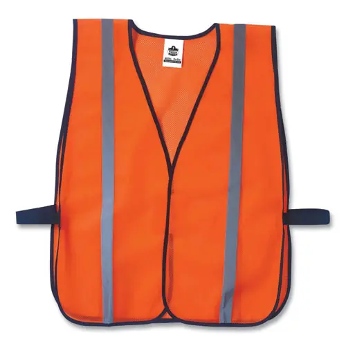 ergodyne® GloWear 8020HL Non-Certified Standard Vest, Polyester, One Size Fits Most, Orange