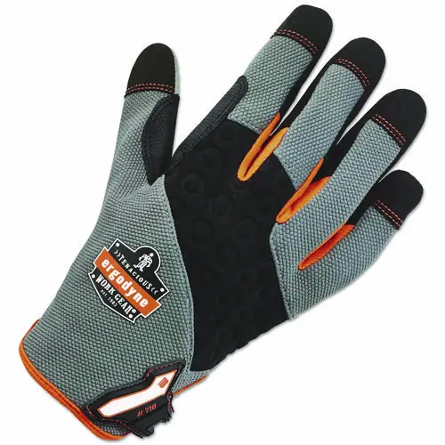 ergodyne® ProFlex 710 Heavy-Duty Utility Gloves, Gray, X-Large, 1 Pair