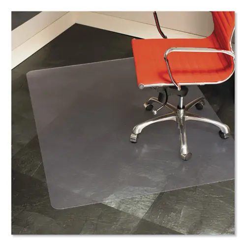 ES Robbins® EverLife Chair Mat for Hard Floors, Heavy Use, Rectangular, 46 x 60, Clear