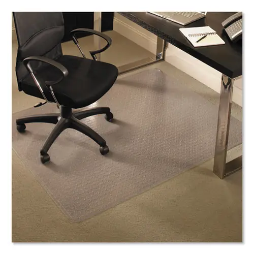 ES Robbins® EverLife Chair Mats for Medium Pile Carpet, Rectangular, 46 x 60, Clear