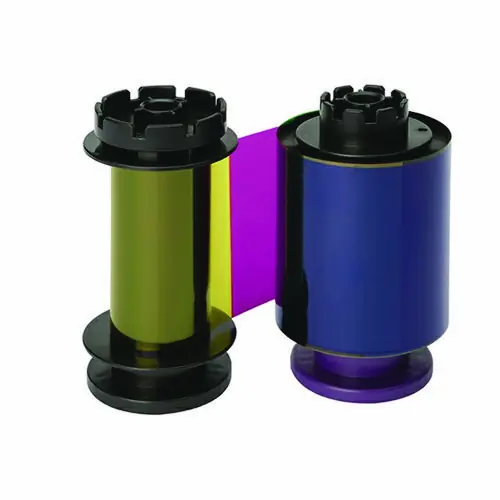 Evolis® R5F208A100 YMCKO Color Ribbon, Black/Cyan/Magenta/Yellow