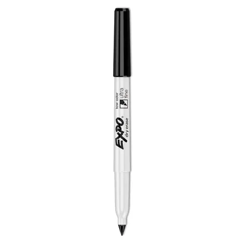 EXPO® Low-Odor Dry Erase Marker Office Value Pack, Extra-Fine Bullet Tip, Black, 36/Pack