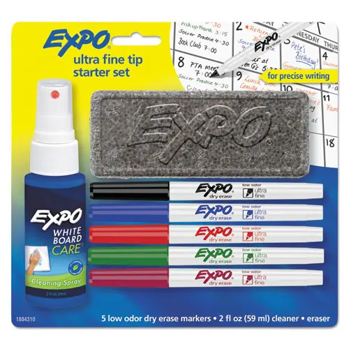 EXPO® Low-Odor Dry Erase Marker Starter Set