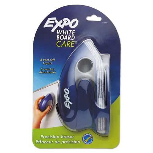 EXPO® White Board CARE Dry Erase Precision Eraser with Replaceable Pad