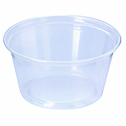 Fabri-Kal® Microwavable Deli Containers, 5 oz, Clear Plastic, 1,000/Carton