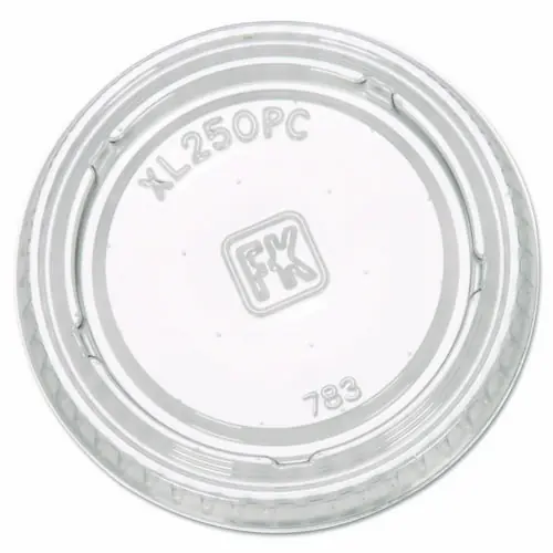 Fabri-Kal® Portion Cup Lids, Fits 1.5 oz to 2.5 oz Portion Cups, Plastic, Clear
