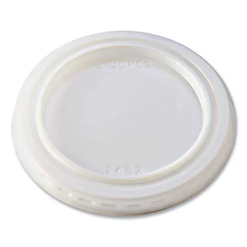 Fabri-Kal® Portion Cup Lids, Fits 1 oz Squat Portion Cups, Plastic, Clear, 125/Sleeve, 20 Sleeves/Carton