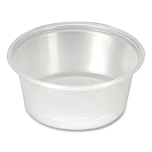 Fabri-Kal® Portion Cups, 1.5 oz, Plastic, Clear, 250/Sleeve, 10 Sleeves/Carton
